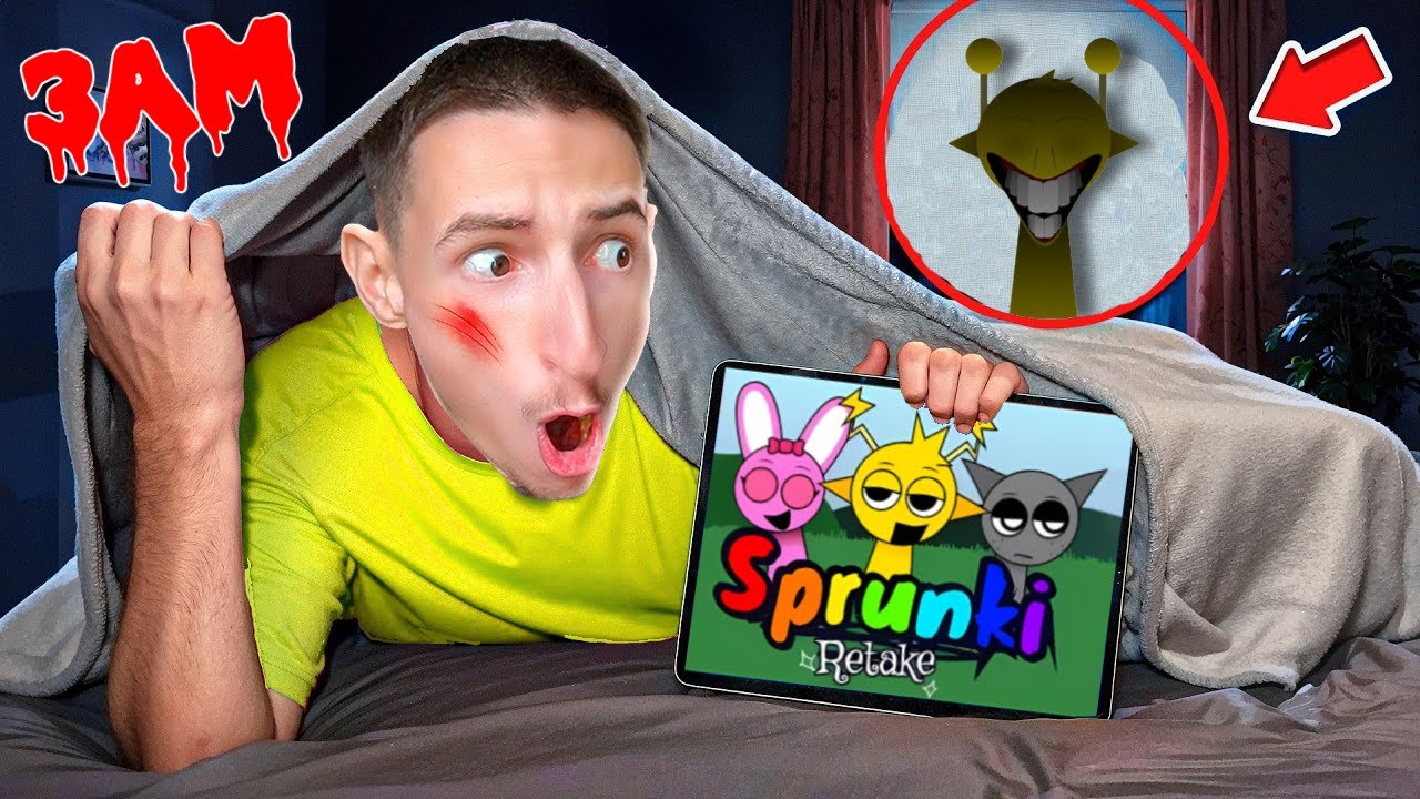 NE JAMAIS JOUER AU SPRUNKI À 3 HEURES DU MATIN ! LES PERSONNAGES DE SPRUNKI SONT VENUS CHEZ MOI !!