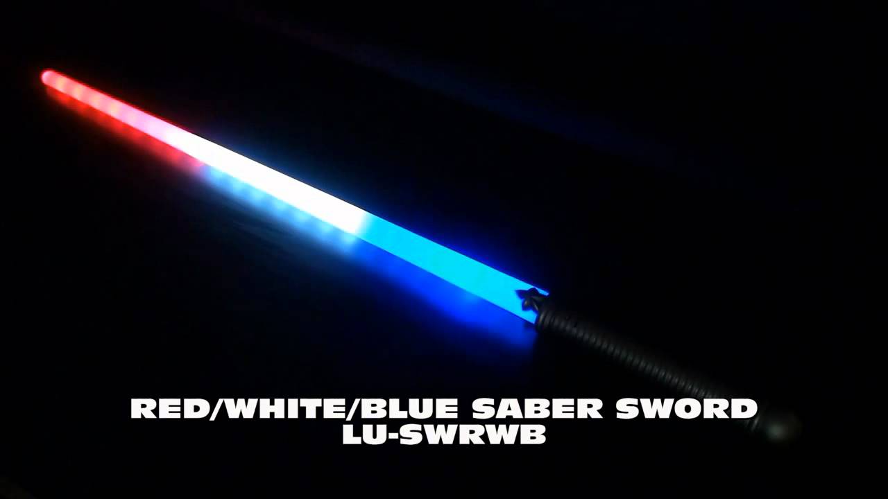 Light Saber Sword- Red/White/Blue