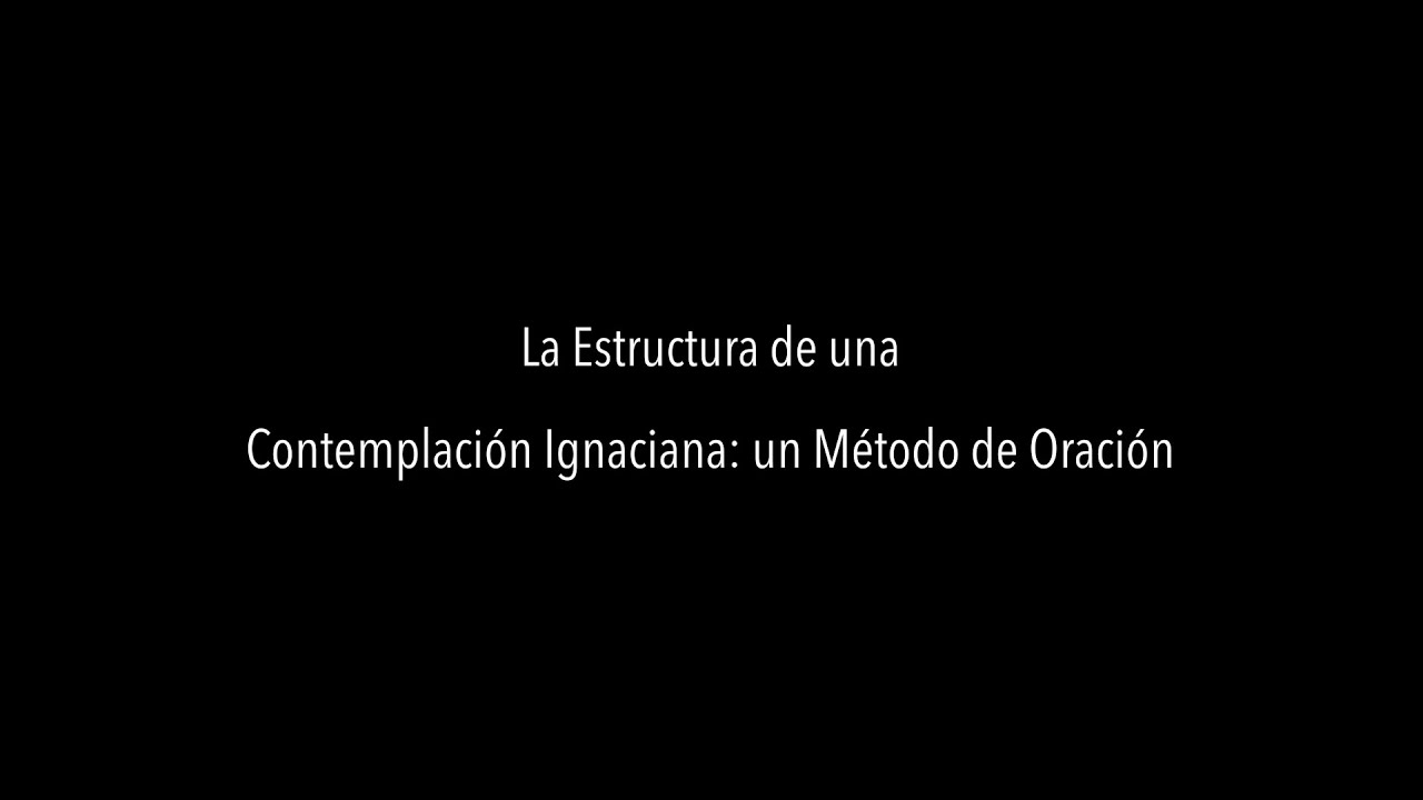 Javier Melloni, SJ - La Estructura de una Contemplación Ignaciana  un Método de Oración