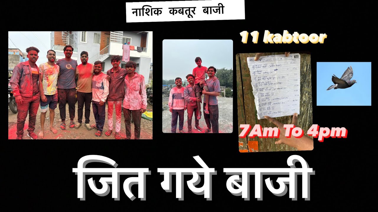 लोभाई जीत गये कबतूर बजी | नाशिक कबतूर बाजी | कबतूर शर्यत|pigeon turlament Nashik high fliyer कब्तूर