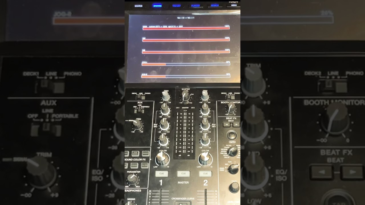 Pioneer xdj rx3 update formware #shorts