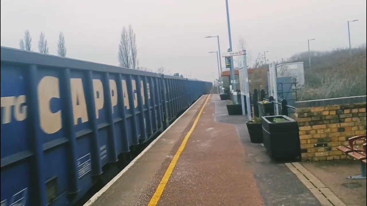 60095 Whernstein heading through Whittlesea to Brandon Down Sidings in Norfolk