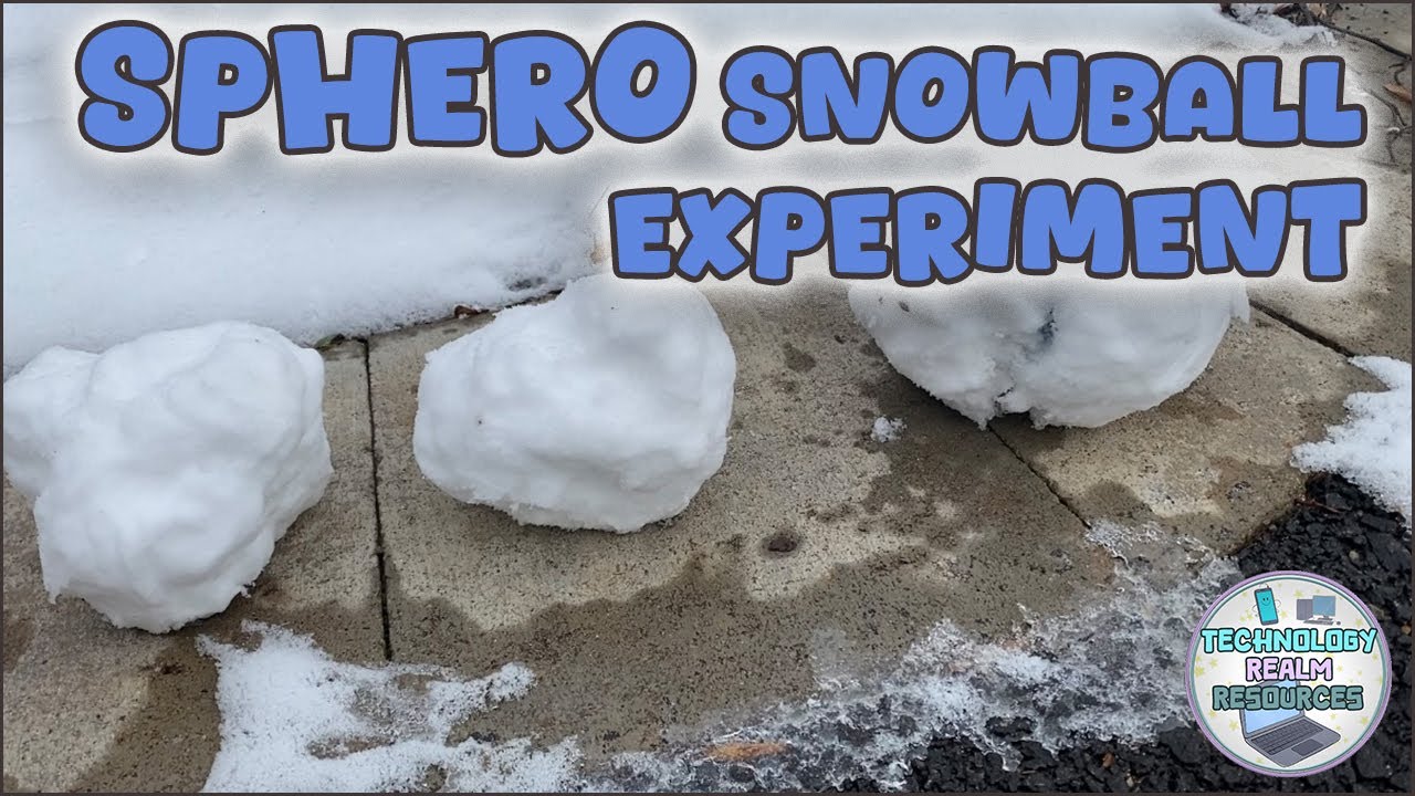 Sphero Bolt robot inside a snowball experiment - Technology Realm Resources