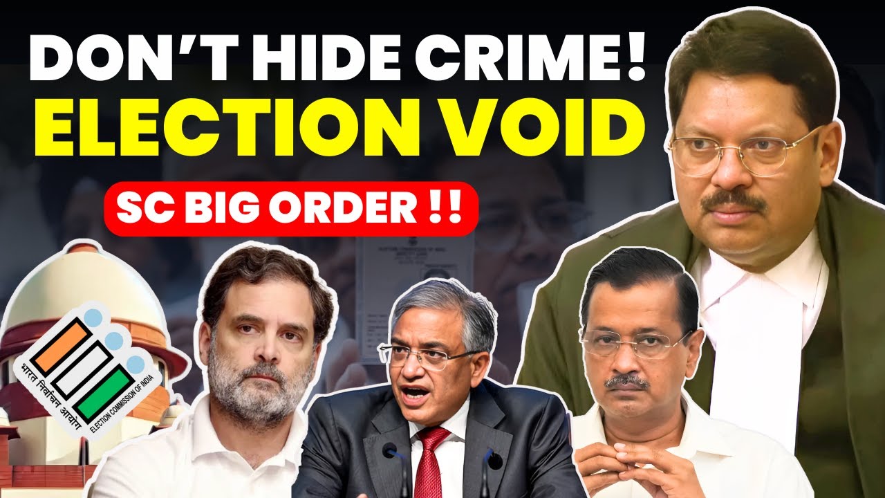 DON'T HIDE FACTS FROM COURT- ELECTION VOID? SC BIG ORDER ON ELECTION #supremecourtofindia #election