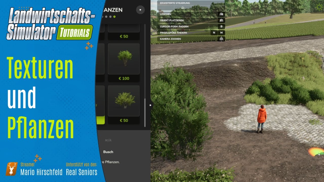 LS25 Landschaftsgestaltung: Texturen und Pflanzen meistern – Dein Guide für Gras, Beton & Bäume!