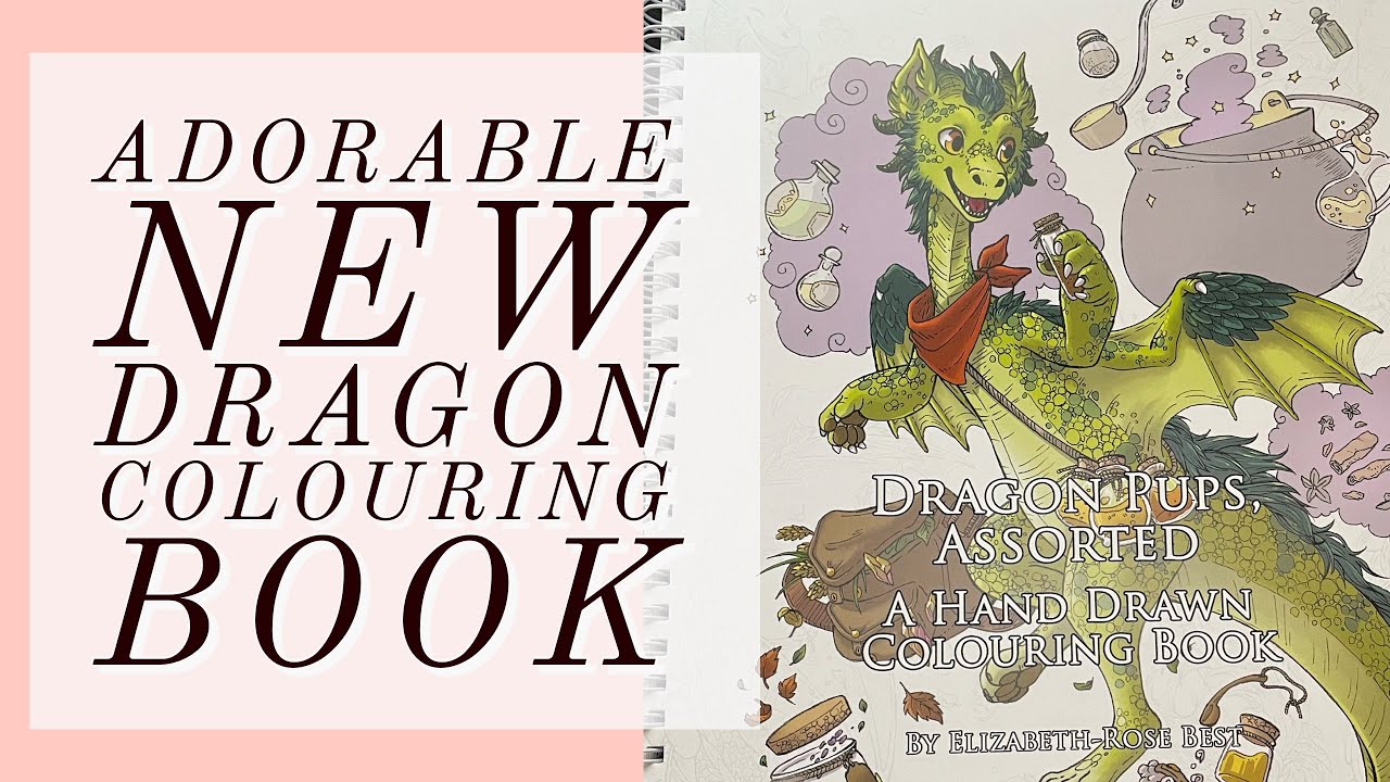 BRAND NEW - Dragon Pups Colouring Book