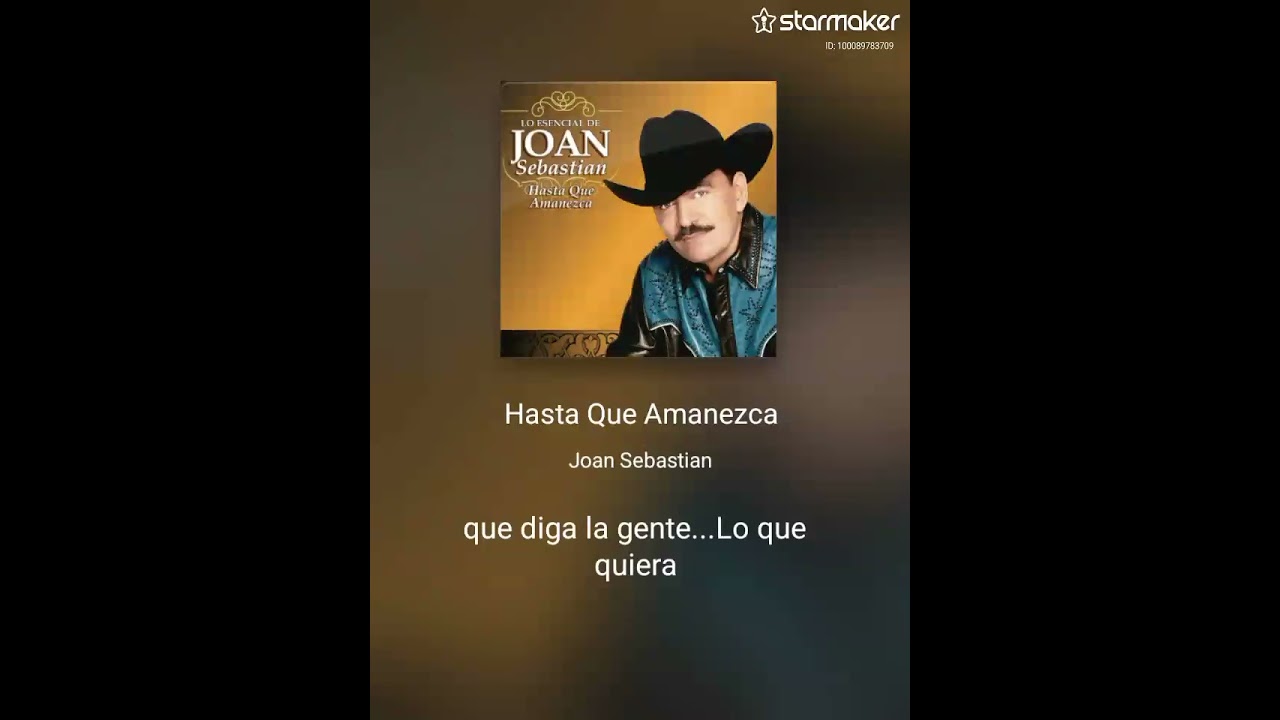 Hasta que amanezca Joan Sebastian 