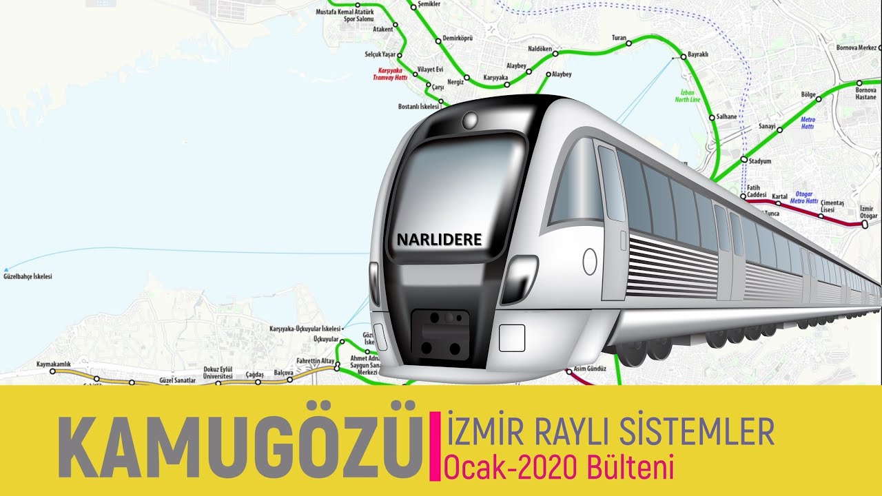 İzmir'de İnşaatı Süren Raylı Sistemlerin Son Durumu Ocak-2020