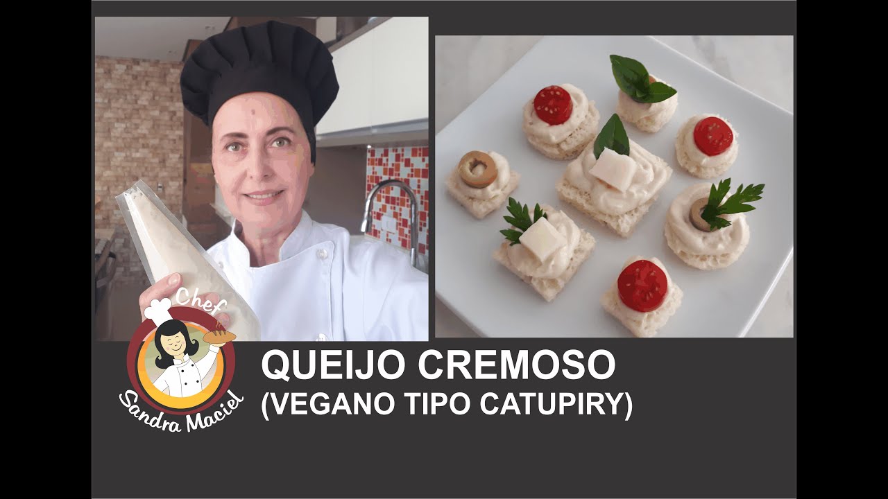 QUEIJO CREMOSO (VEGETAL TIPO CATUPIRY), com inhame e castanha de caju, sem lactose, vegano