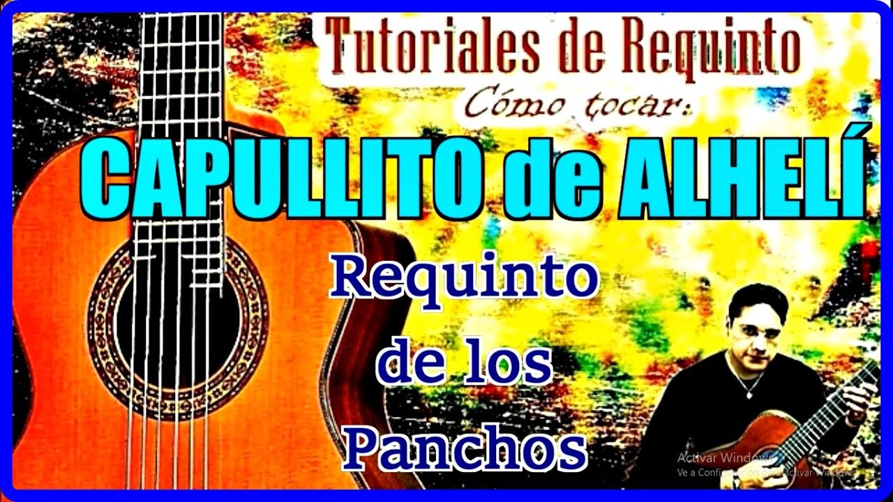 Requinto de CAPULLITO DE ALHELÍ de los Panchos - Cómo tocar requinto de capullito de alelí