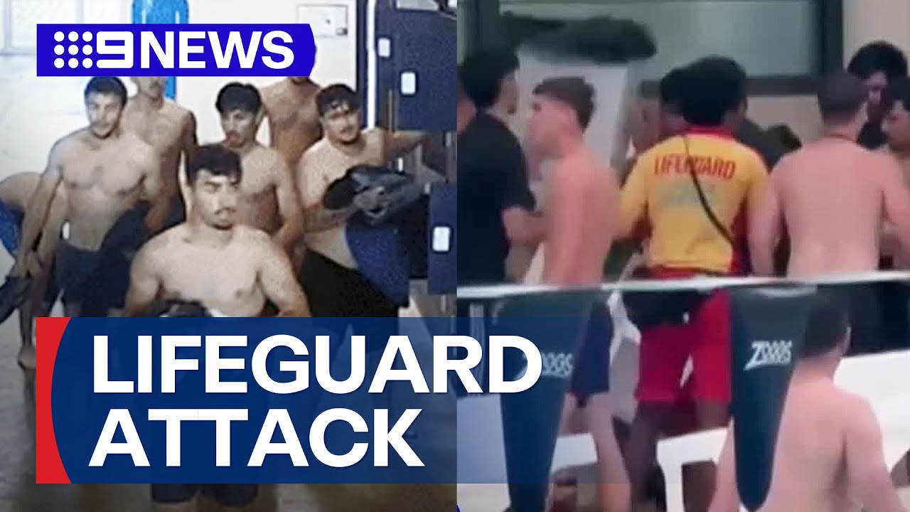 Images released as police seek Melbourne lifeguard attackers | 9 News Australia
