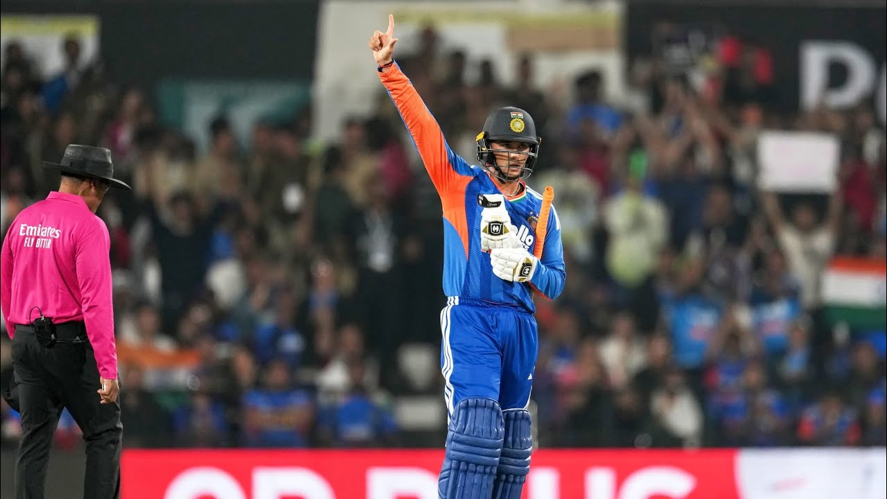 India’s Rain of Runs Abhishek Sharma’s Explosive Innings🔥| IND vs NZ 1st T20 #indvsnz 
