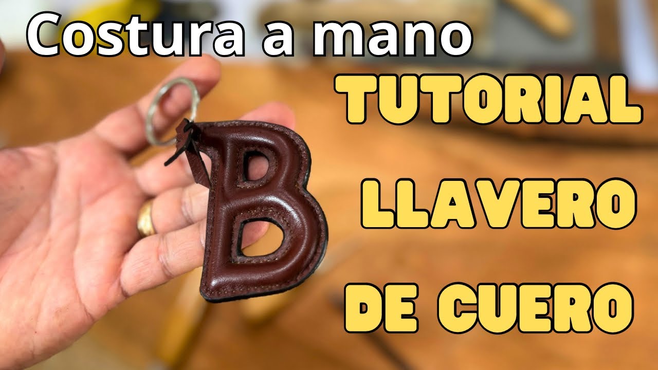 Que LLEVA adentro esas LETRAS de CUERO para llavero, tutorial completo #cuero