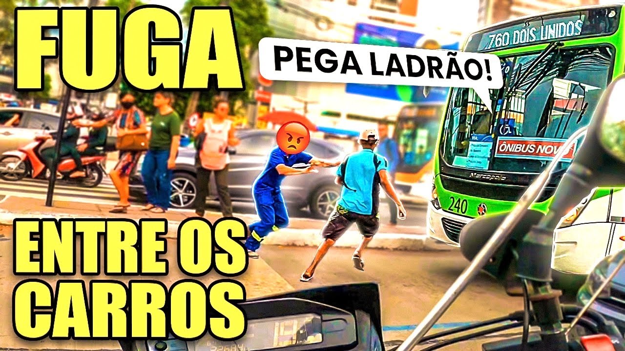 LADRÃO PROFISSIONAL - FOI ATR0P&L4D0 NA FUGA