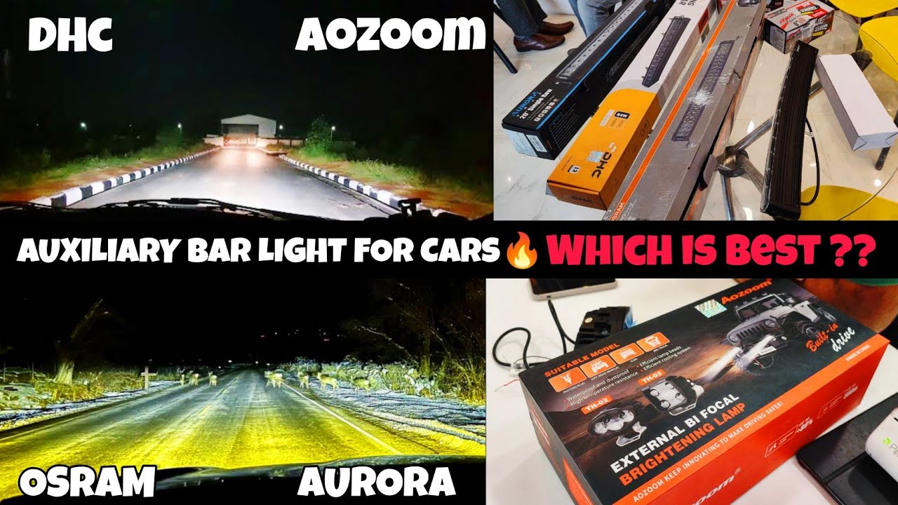 🔥Best budget auxiliary lights for cars💥 Aozoom|Aurora light bar|DHC|Osram led light|Raylux led light