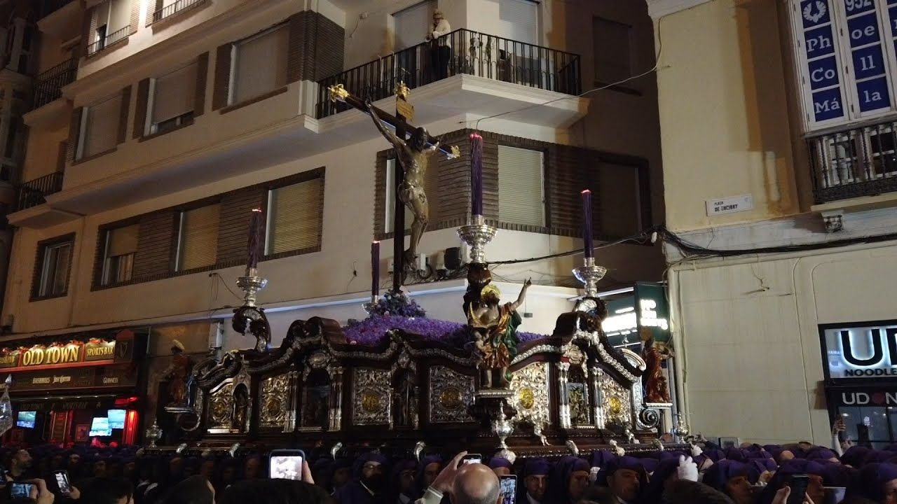 CRISTO DE LOS MILAGROS (ZAMARRILLA) PLAZA UNCIBAY - SEMANA SANTA MÁLAGA 2023