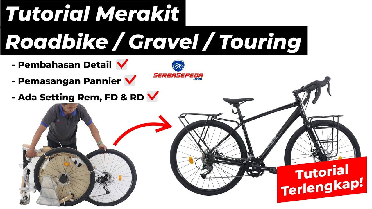 Tutorial Lengkap! Rakit Sepeda Roadbike, Gravel dan Touring | ft. Produk Element FRC Gravel