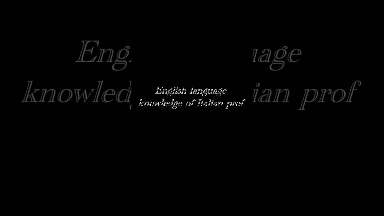 When your Italian prof speaks English 😂