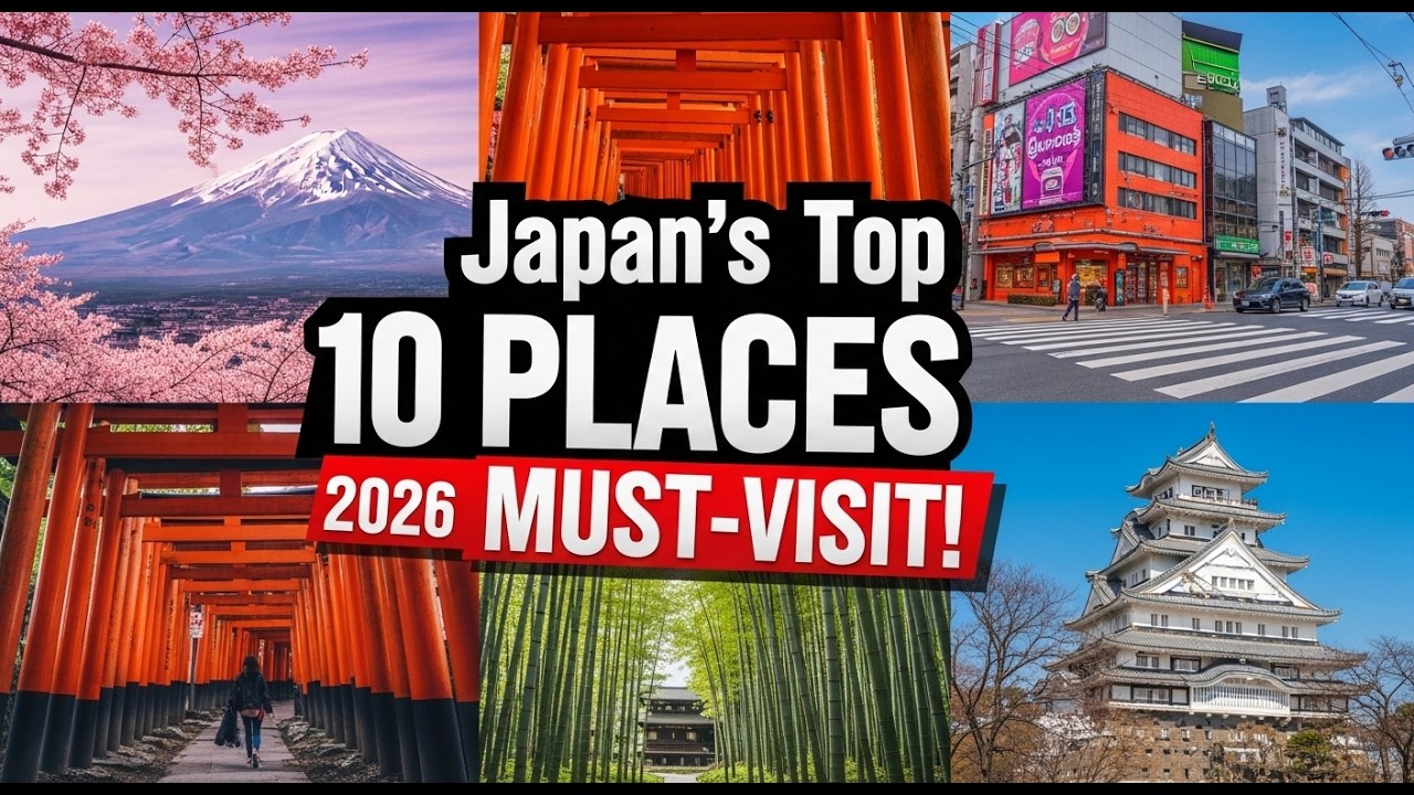 Top 10 Places in Japan 🇯🇵  Ultimate Japan Travel Guide 2026  Must Visit Destinations & Hidden Gems