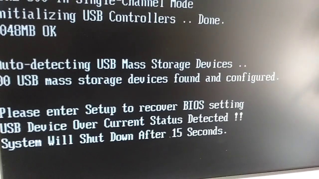 USB device over current status detected - Решение/ Часть 1
