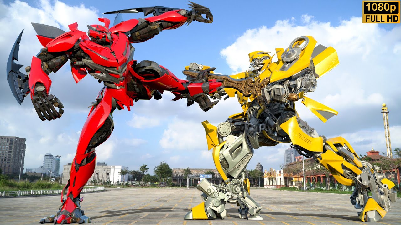 Hulk vs Dino & Mirage – Transformers: The Last Knight | Paramount Pictures [HD]