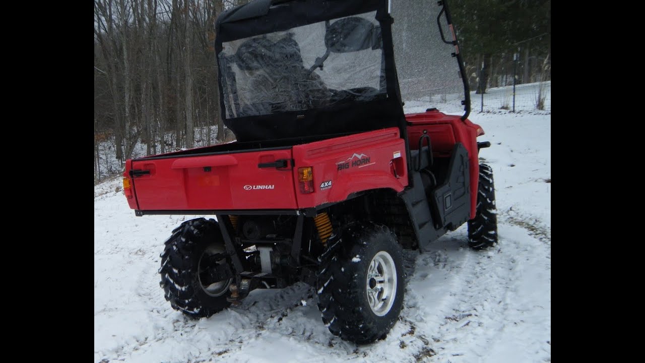 Linhai 400 UTV in Snow