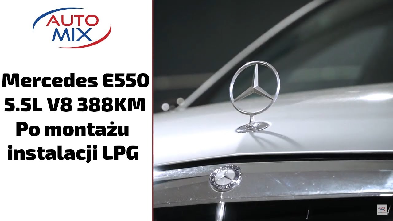 Mercedes E550 2011 - 5.5 V8 388KM - po montażu instalacji gazowej LPG