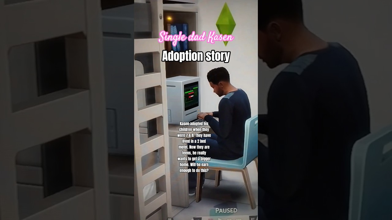 Sims Motel family living, adoption story #ts4 #simschallenge #simsfamily #simstory #sims4build