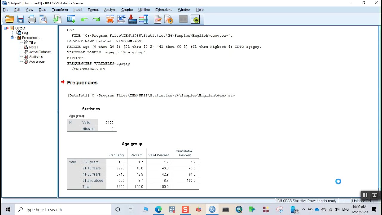 Recoding a numeric variable to categorical variable in SPSS