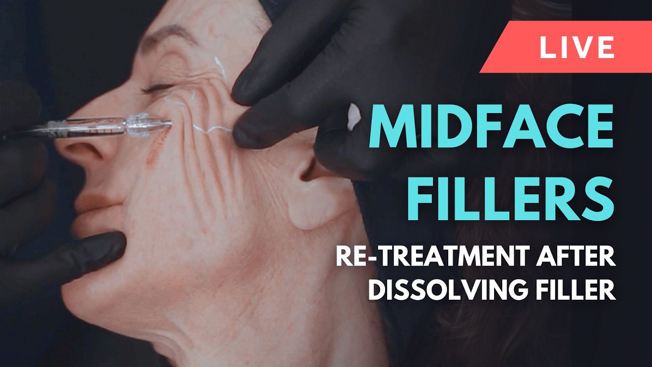 Live Midface Filler Treatments: Re-Treatment After Dissolving Fillers 💎GEM© Case Study (Part 3)
