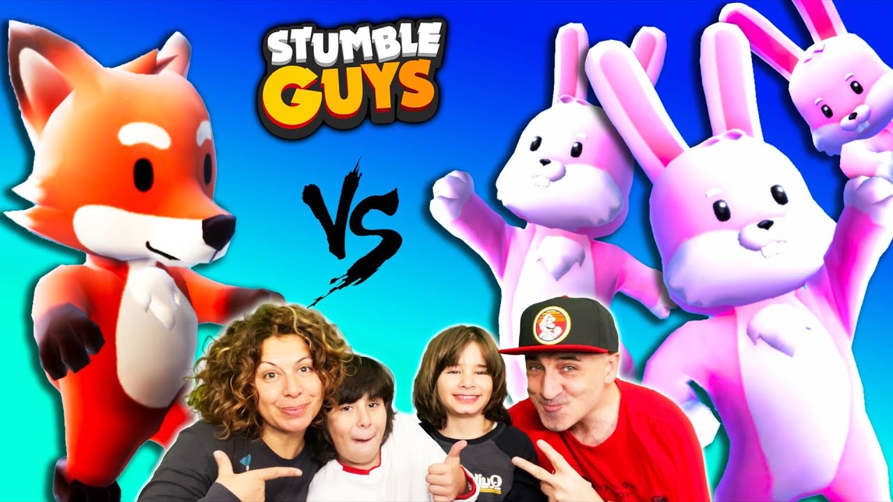 Plaga de CONEJOS vs ZORROS en STUMBLE GUYS!!