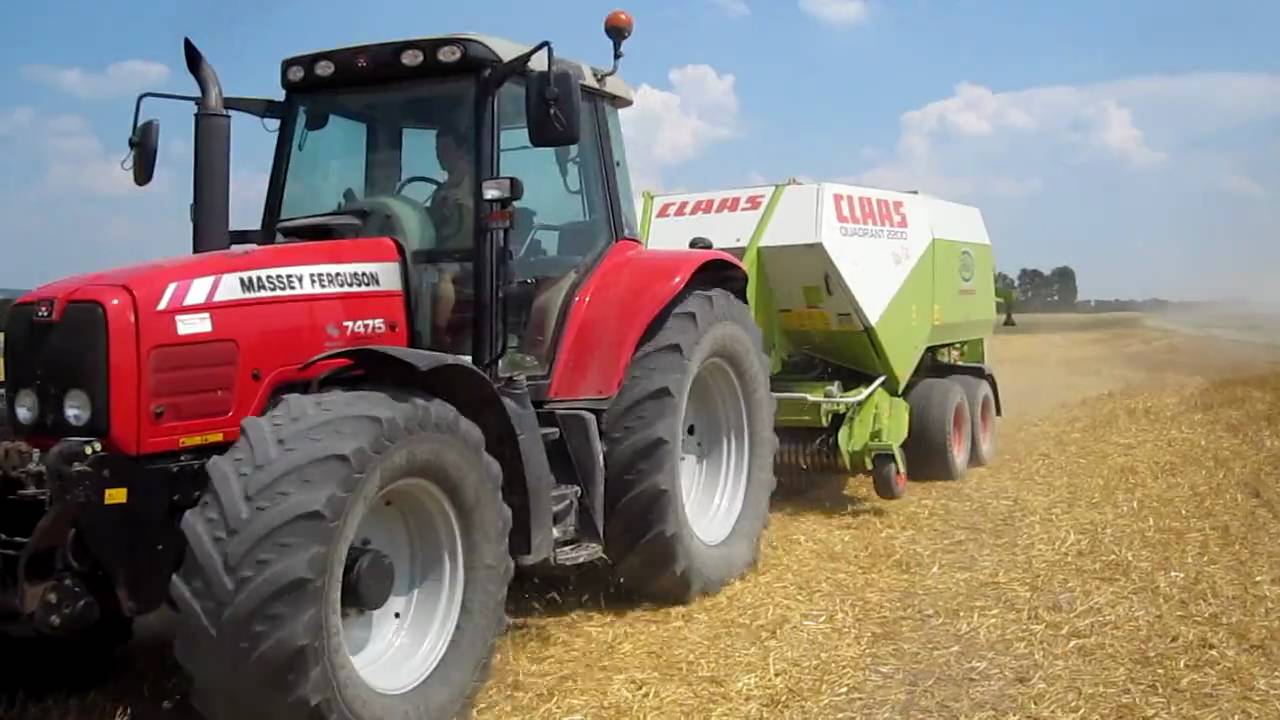 www.agrarservice-hubmann.at MF 7475 mit Claas Quadrant 2200 RC