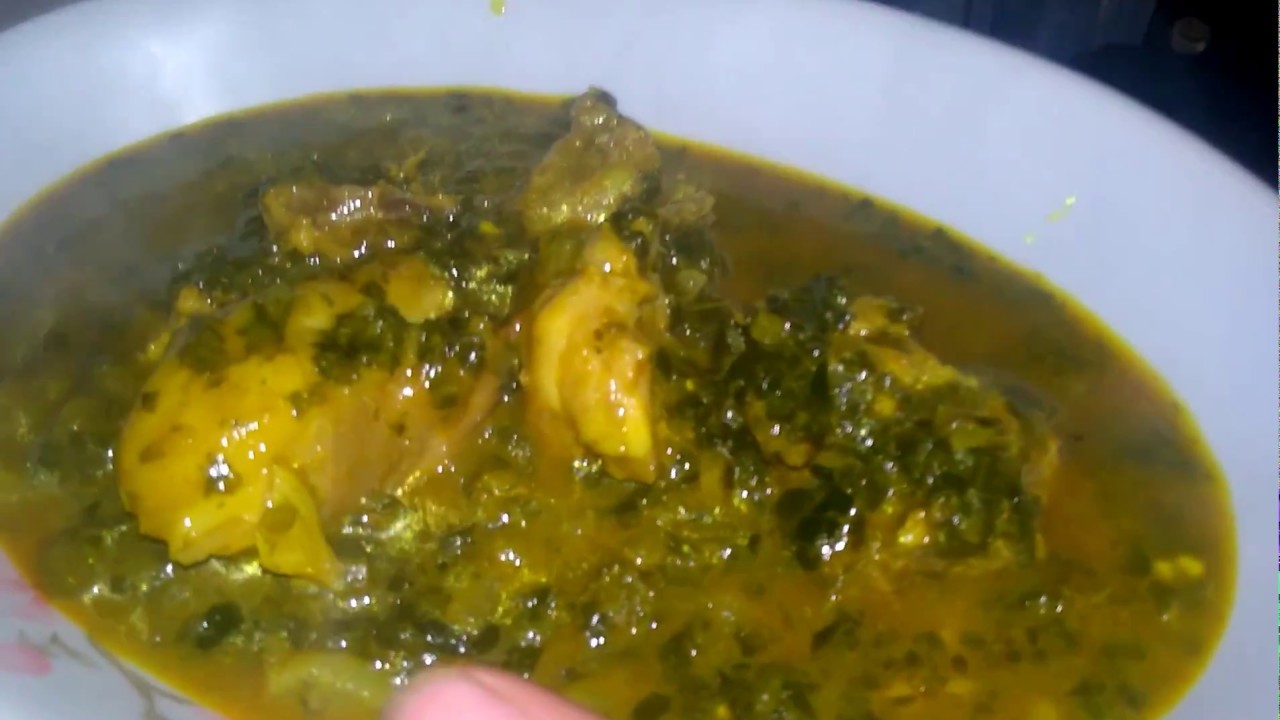 Mooli palak chicken ..recipe (15 August special)