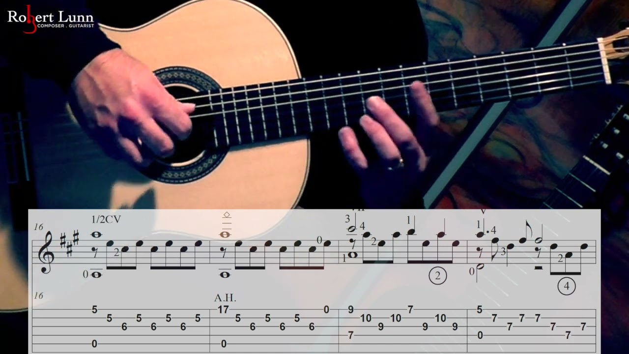 NEARER, MY GOD, TO THEE - Includes Sheet Music/TAB - Classical Guitar Arrangement