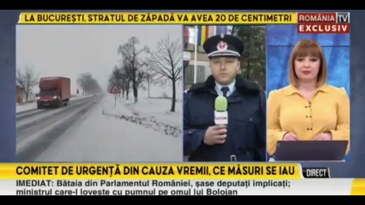 România TV – Comitet de urgență din cauza vremii, ce măsuri se iau