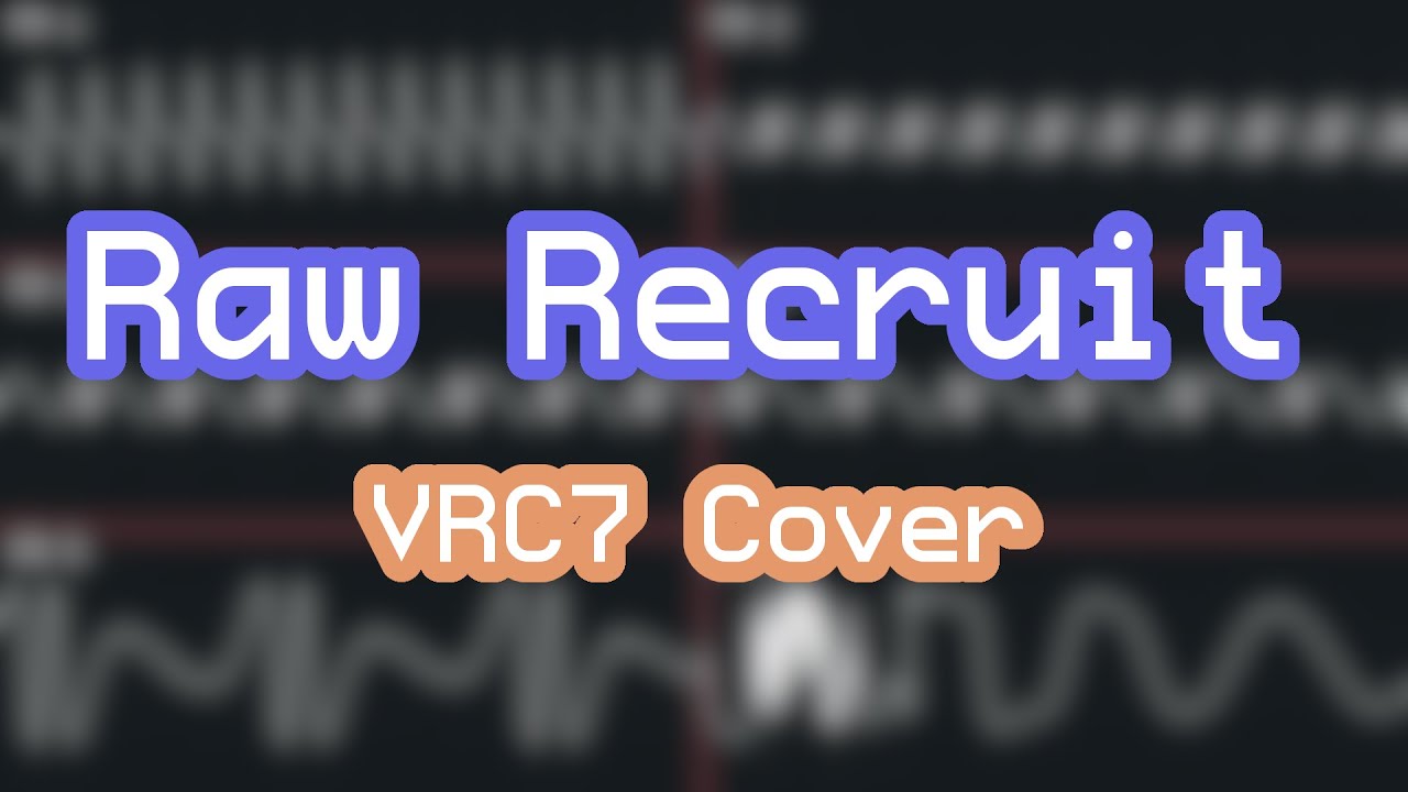 Title Screen - Raw Recruit (VRC7 Cover) ▶【Oscilloscope View】