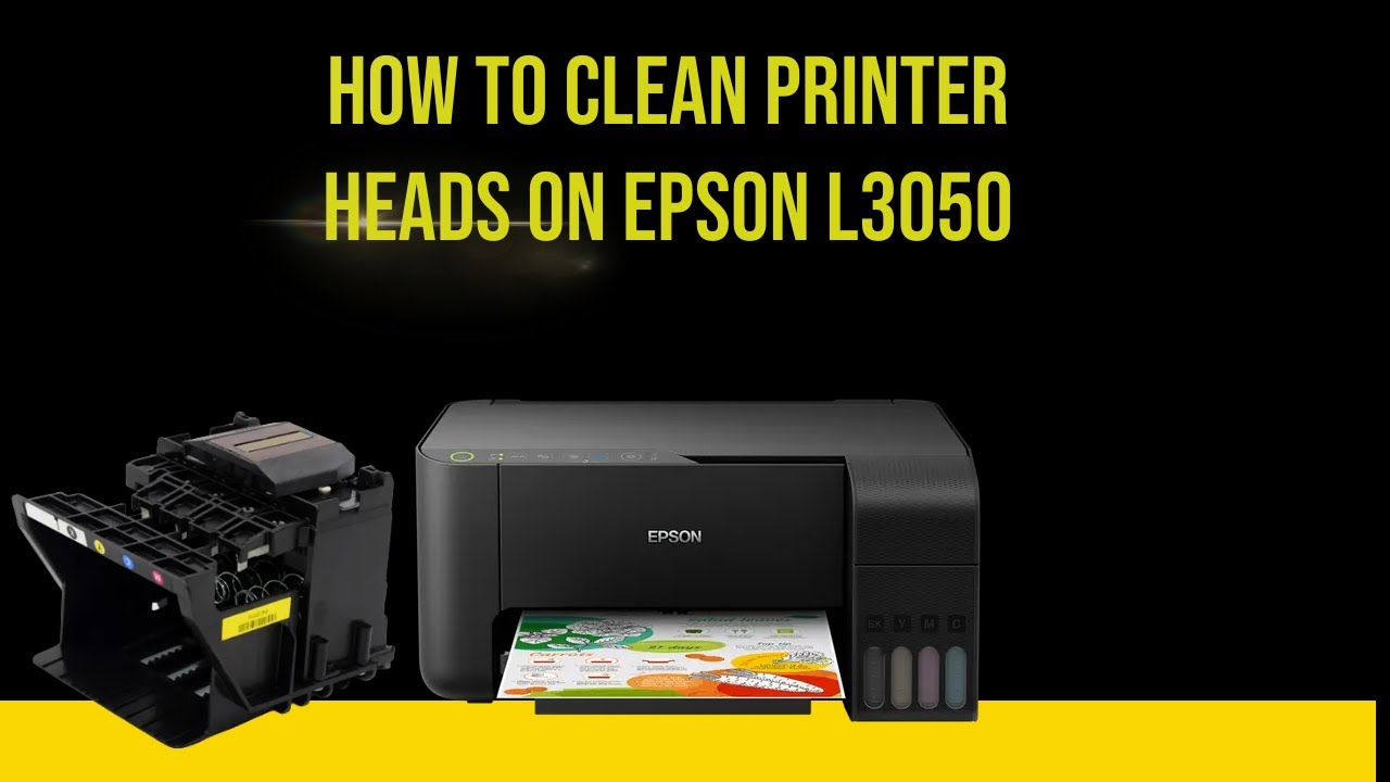 How to clean printer heads on Epson l3050