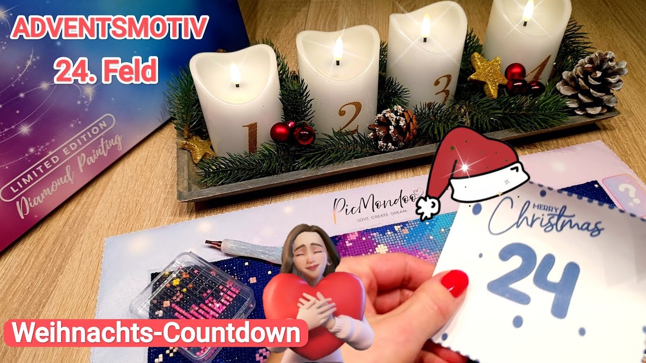 💎Diamond Painting🎄24. und letztes Feld vom Adventsmotiv 2025 Picmondoo Weihnachts-Countdown🎁✨