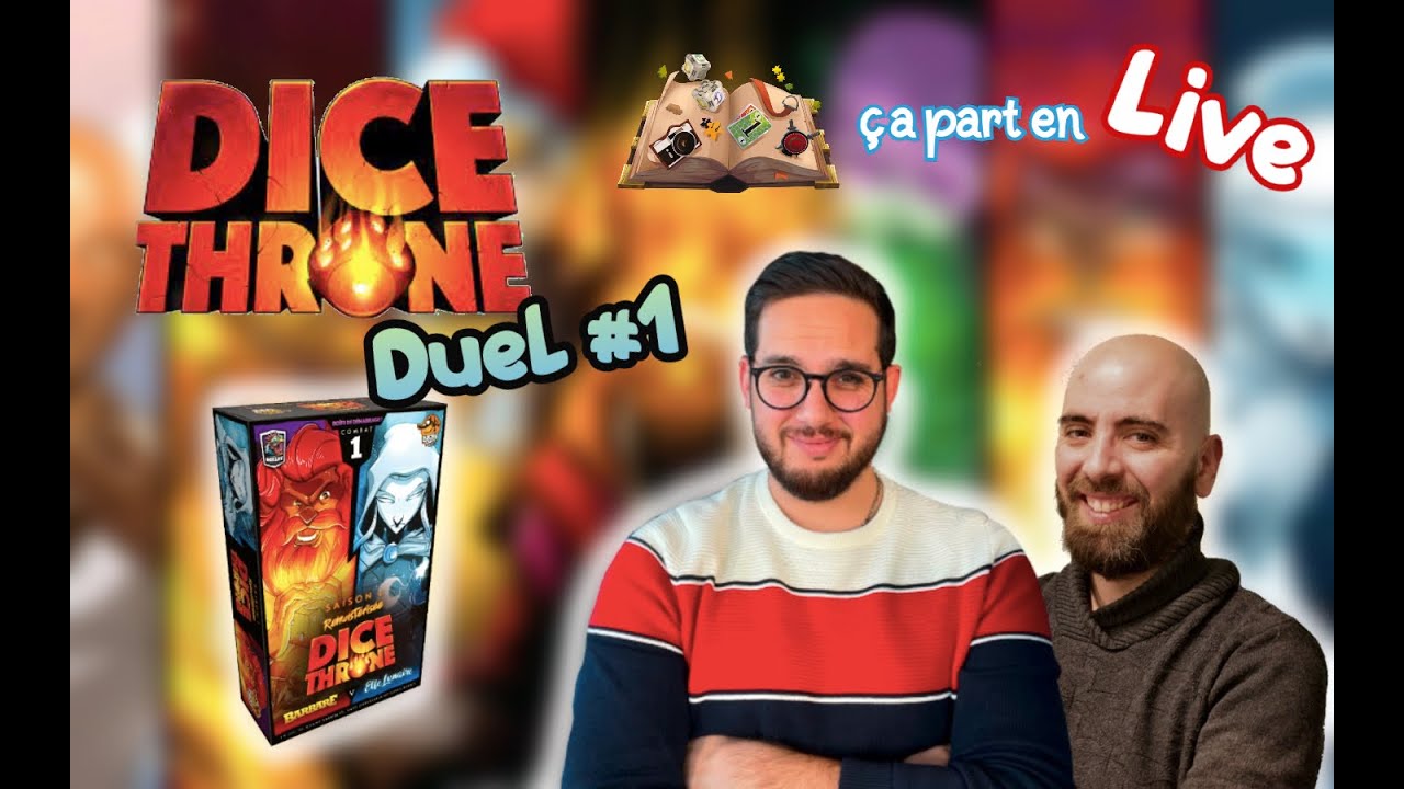 (ça part en Live) Dice Throne Saison 1 : Barbare vs Elfe Lunaire