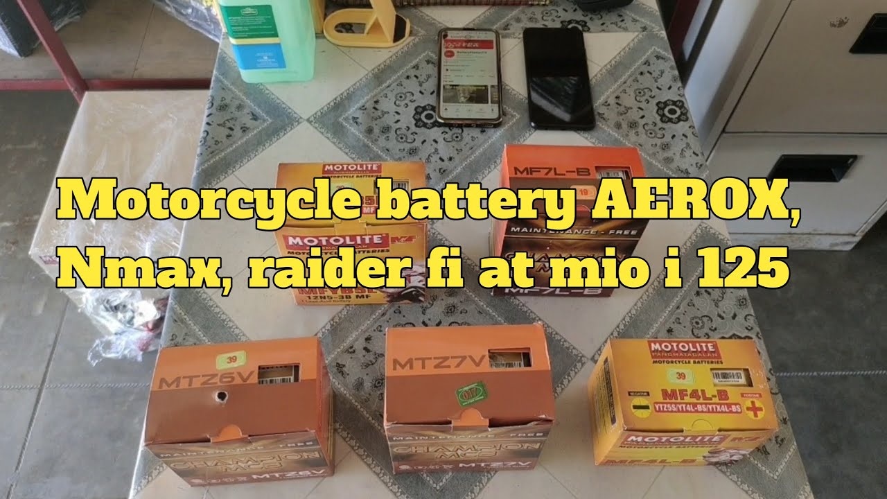 AEROX, NMAX, RAIDER AT MIO I 125 BATTERY | BattExpert PH