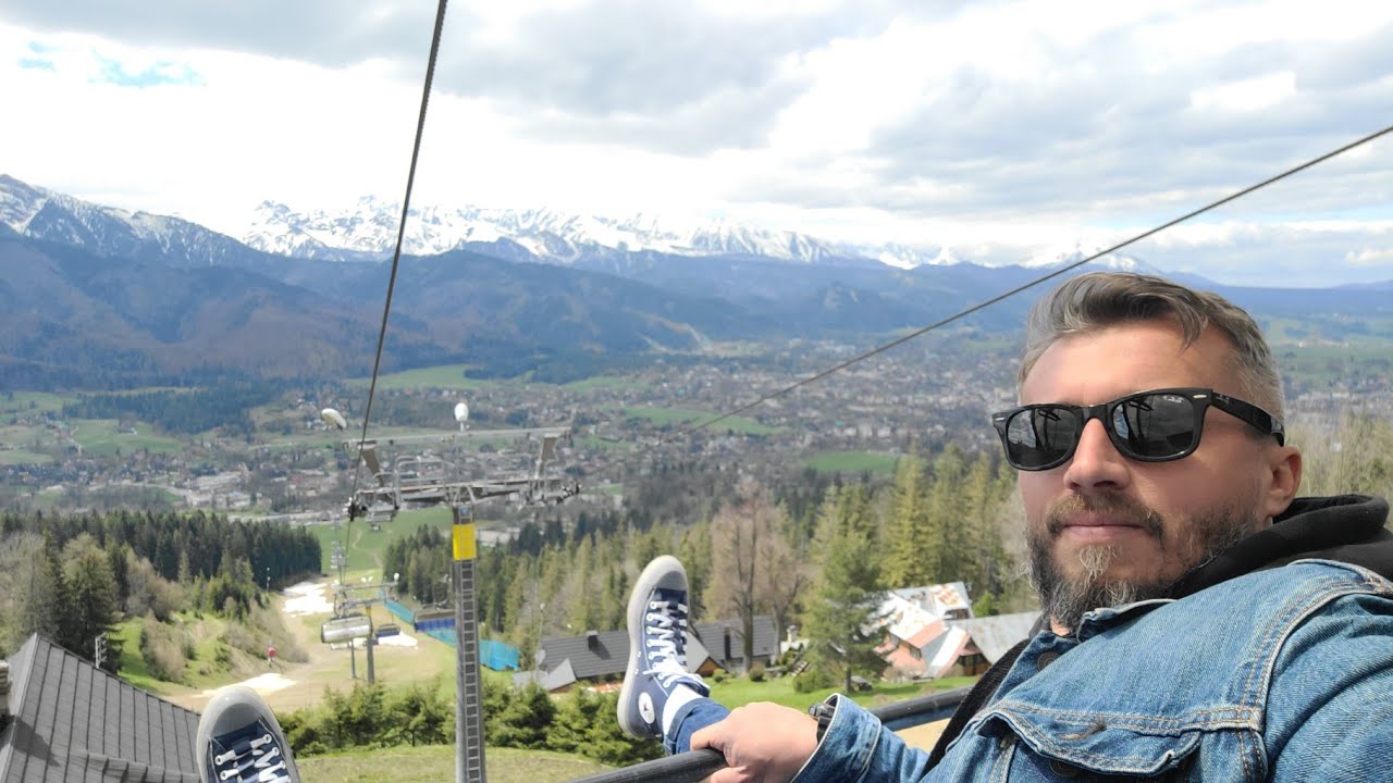 Wjeżdżam na górę - wyciąg Polana Szymoszkowa Zakopane Gubałówka