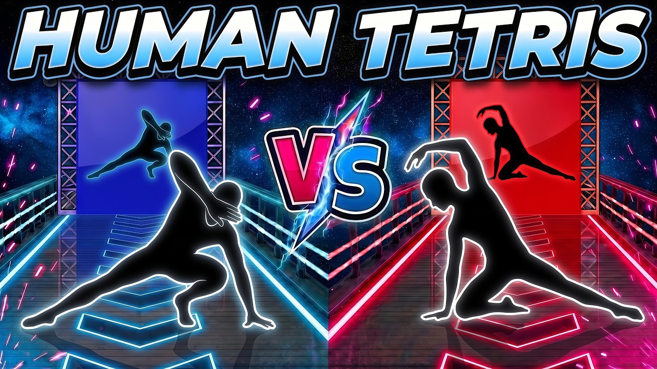 1v1 HUMAN TETRIS: Destroy Your Opponent! 🥊