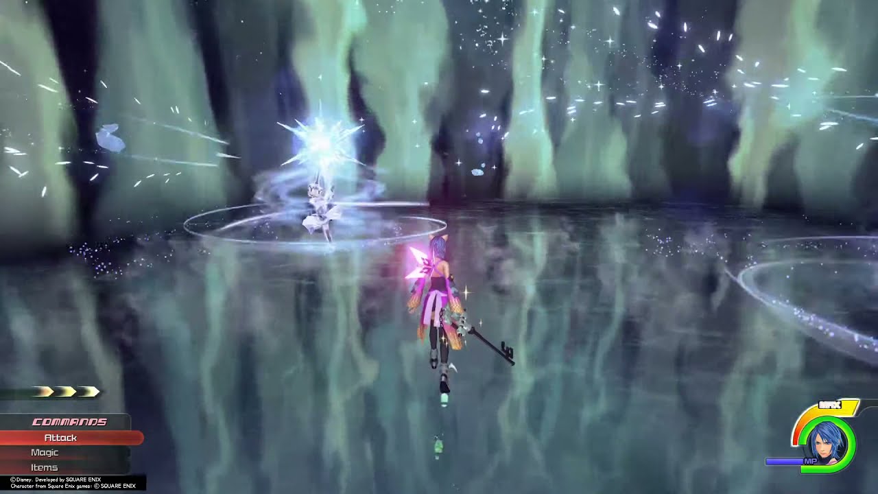 KH 0.2 Birth by Sleep -A Fragmentary Passage-: Mirror Aqua Boss (Proud/Critical? + No Damage)