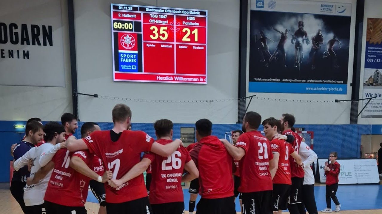 Bulls feiern klaren 35:21-Erfolg gegen HSG Pohlheim | Handball-Regionalliga Hessen