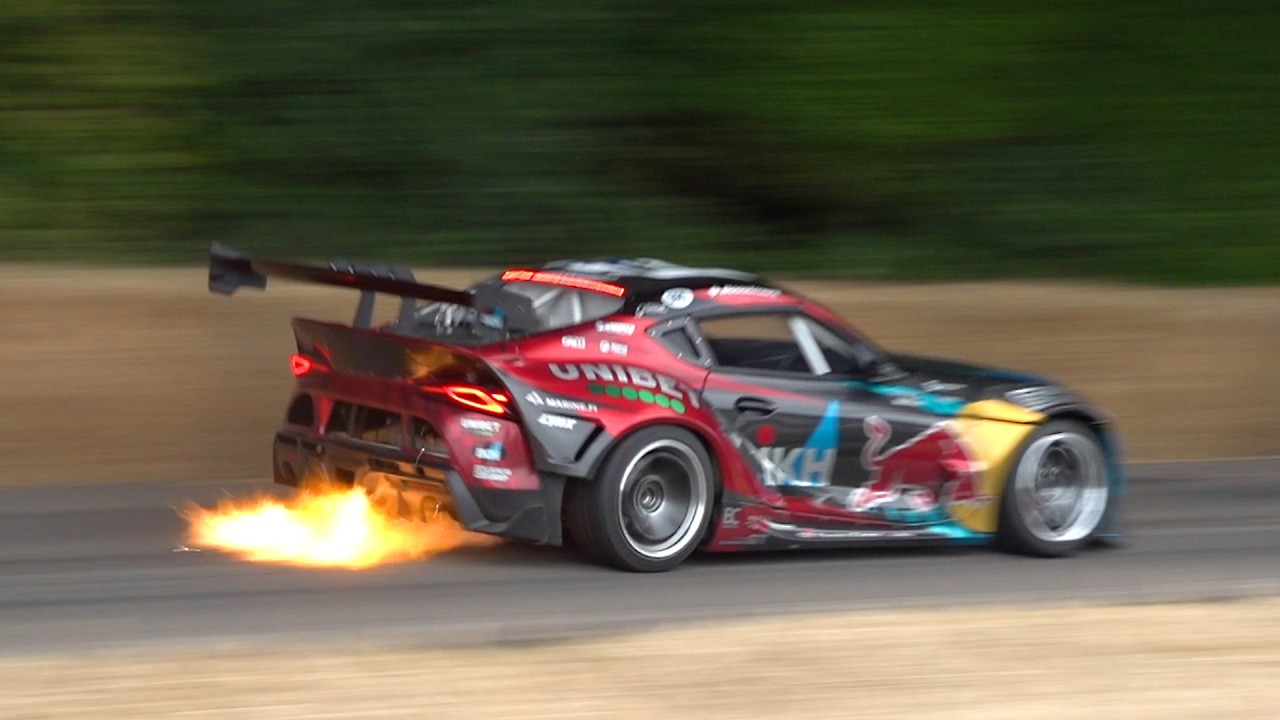 WRC Champion Kalle Rovanperä DRIFTING a DRIFT-SPEC Toyota GR Supra 3.2L Stroked 2JZ!