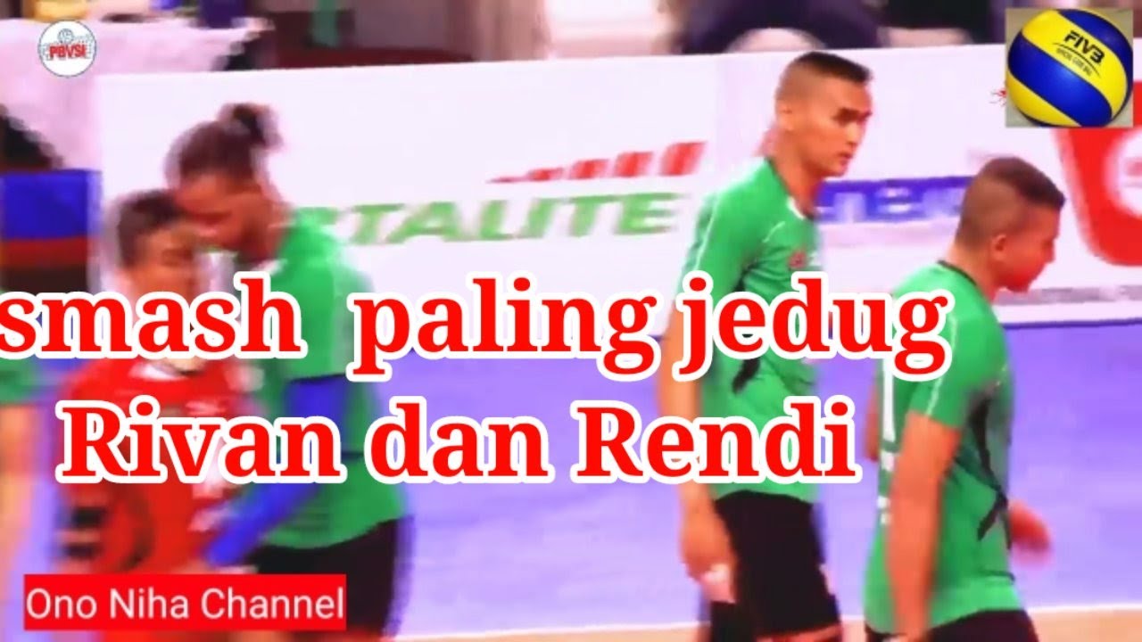 Proliga || aksi bola tumpuk Rivan dan Rendi.