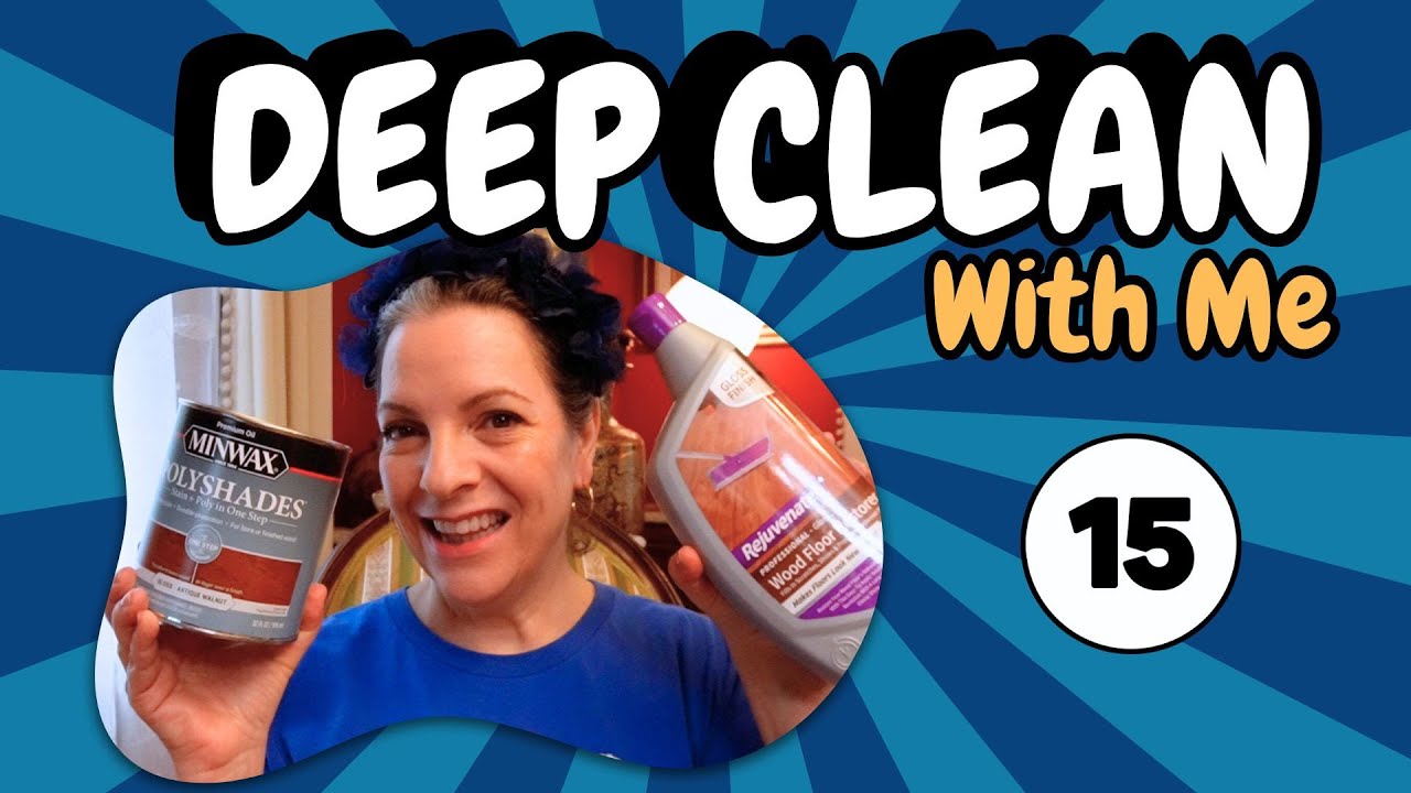 Deep Clean With Me || damaged Hardwood floor ||