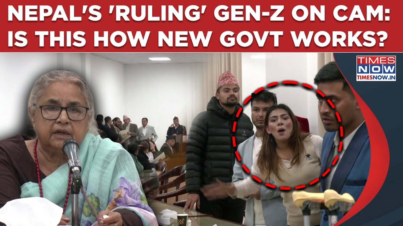 Nepal's 'Ruling Gen-Z' On Cam: Papers Torn, Applause, Watch Mixed Scenes From PM Karki's Meeting