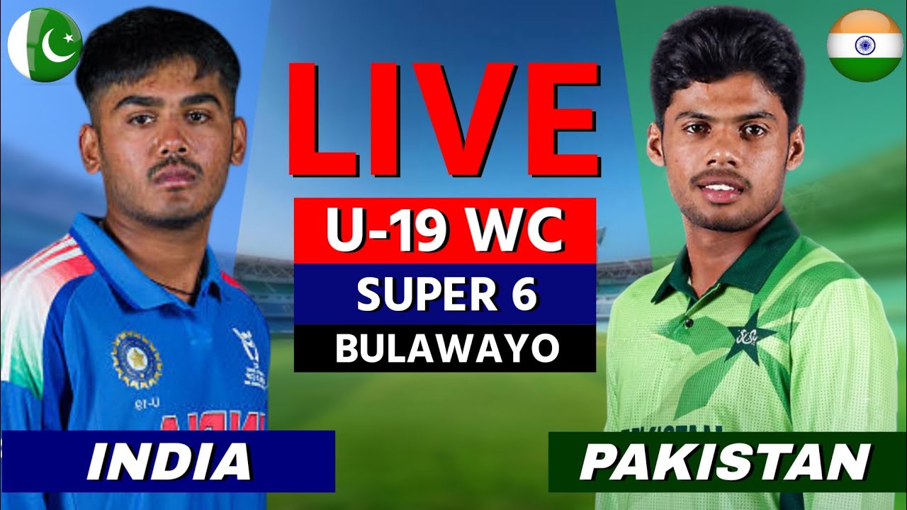 India vs Pakistan , Under 19 World Cup 2026 | Live Cricket Score & Commentary,