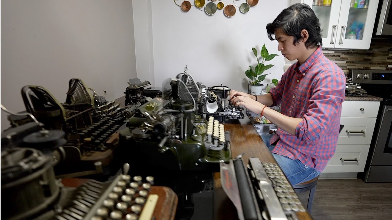 Thousands of parts and a lot of patience needed to restore vintage typewriters